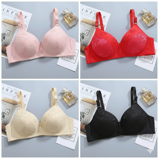 Soft Padded Push-Up Bra - Imported Undergarments for Women and Girls