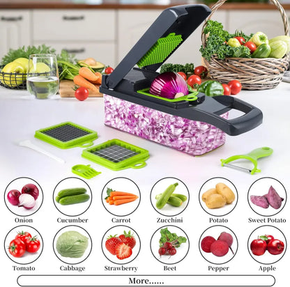 16 in 1 Multifunctional Vegetable Chopper Slicer